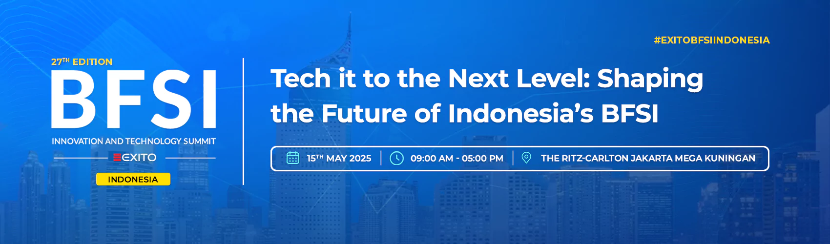 27th Edition of the BFSI IT Summit, Indonesia